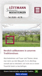Mobile Screenshot of luettmann-bestattungen.de